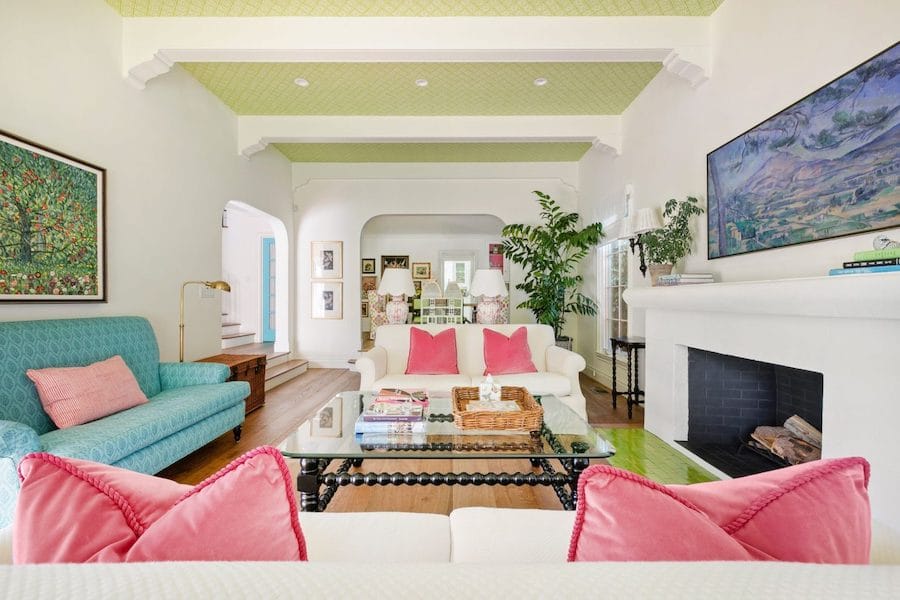 Get the Look - Emma Stone's Living Room Ceilings