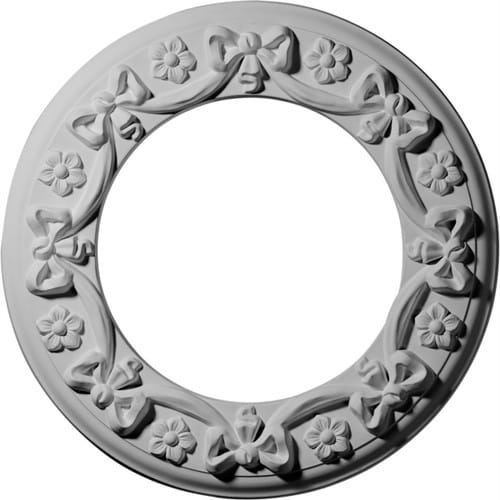 Ribbon with Bow Ceiling Medallion