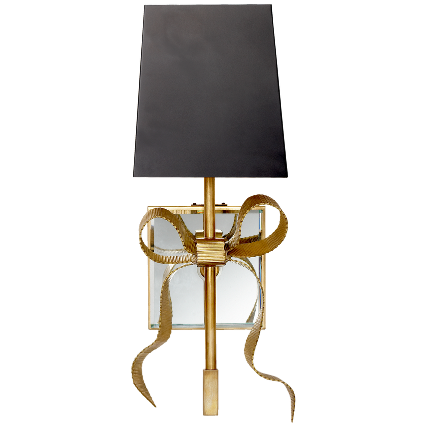 gros-grain bow sconces.